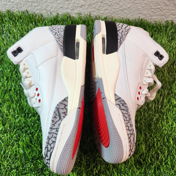 Men Size 7.5 - Jordan 3 Retro Mid White Cement Reimagined - Picture 3 of 11